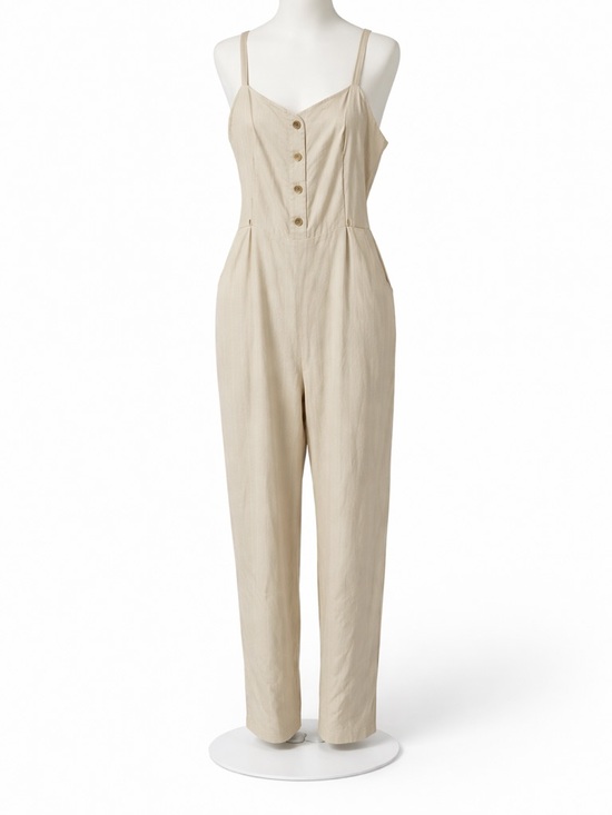Old Navy Pants - Old Navy Fit & Flare Wide Leg Jumpsuit Thin Adjustable Straps Size 2X